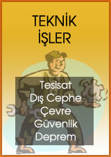 tekinik iler, tesisat, d cephe, evre, gvenlik, deprem